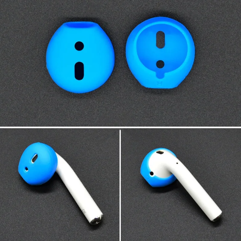 2 шт./пара амбушюры для Airpods Беспроводные Bluetooth для Iphone наушники силиконовые наушники-вкладыши