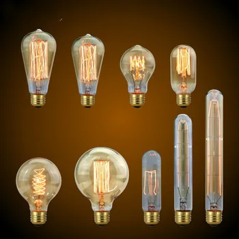 

Retro Edison Light Bulb E27 220V 40W Filament Incandescent Ampoule Bulbs Vintage Edison Lamp Retro Decoration Lights