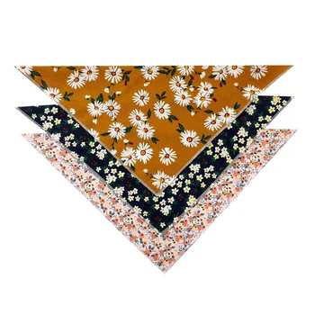 

Dog Scarf Bandana Washable Cute Daisies Printed Pattern Dog Scarf Bow Tie Cat Dog Accessories Beauty Products
