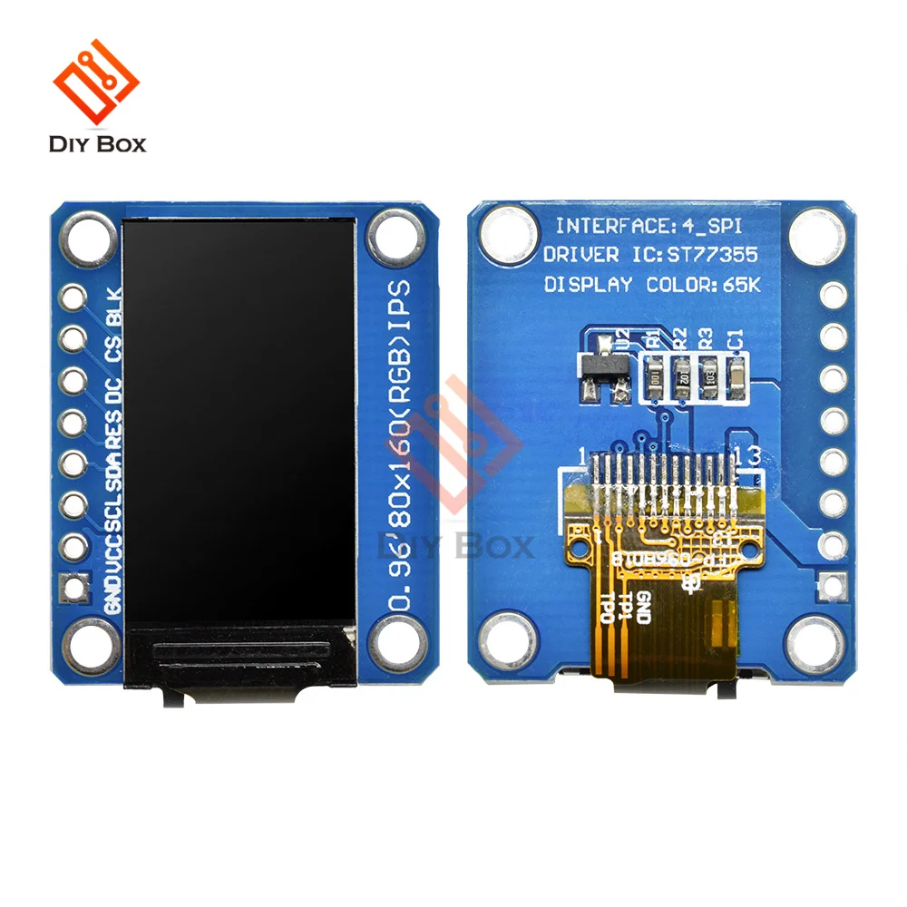 0.96 ġ IPS LCD ÷ , Ǯ ÷ ũ ST7735S ̹ SPI  ̽ 3.3V arduino