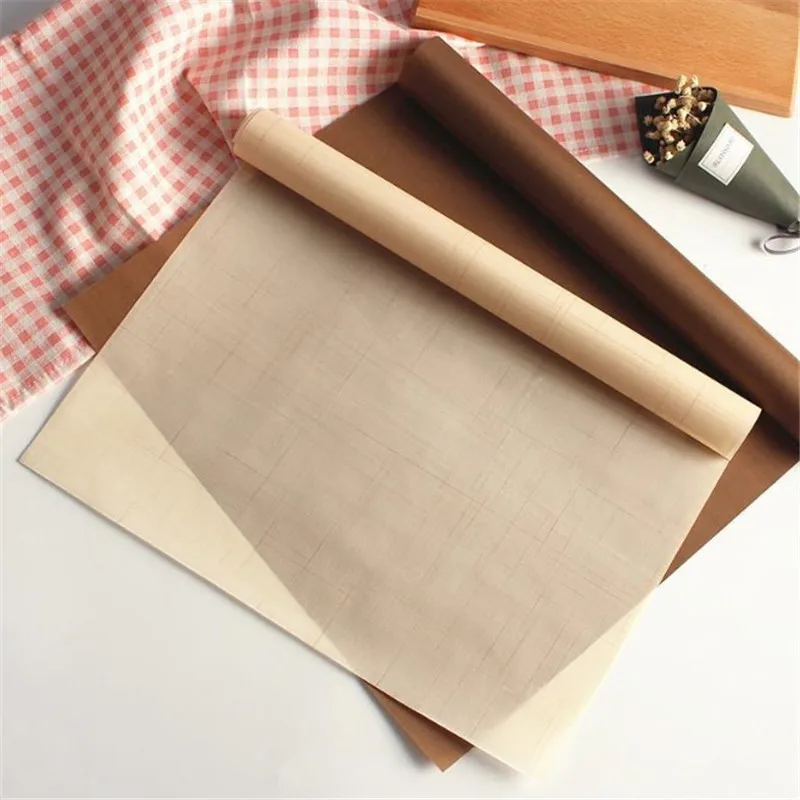 60x40cm Reusable Baking Mat Baking Sheet Heat-resistant Grill Mat BBQ Non-stick Cake Ove Tools Bakeware Oilpaper