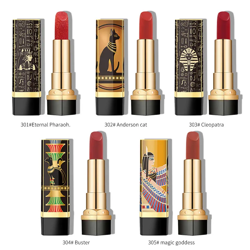Brand New 5pcs Matte Lipstick Set Waterproof Non-stick Cup Long-lasting Easy To Color Lipstick Kit