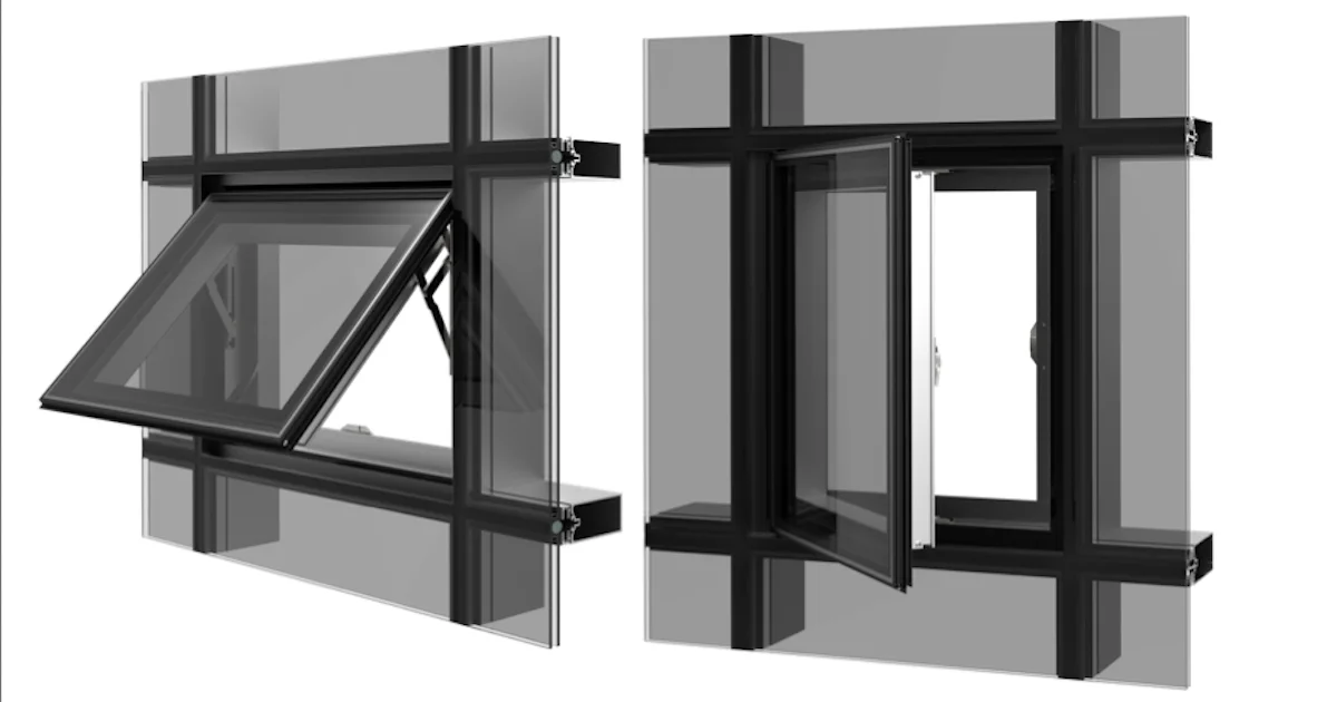new design type double tempered glass maximum glass size curtain wall of window aluminium curtain wall