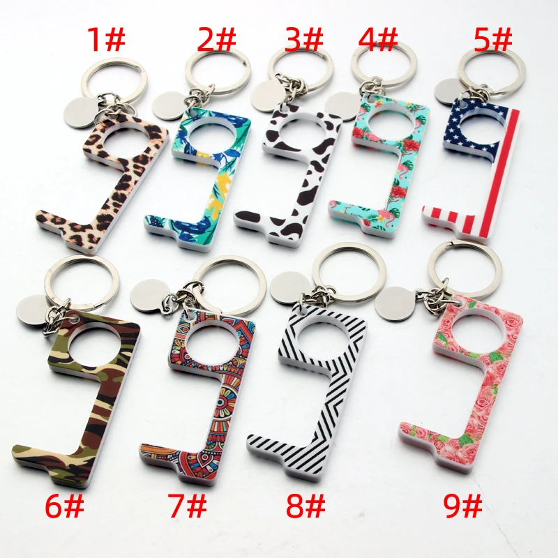 No Touch Door Opener Keychain Touch Screen Key Anti Contact Door Opener Anti Touch Key Press Elevator Tool Key Ring Key Chain Key Chains Aliexpress