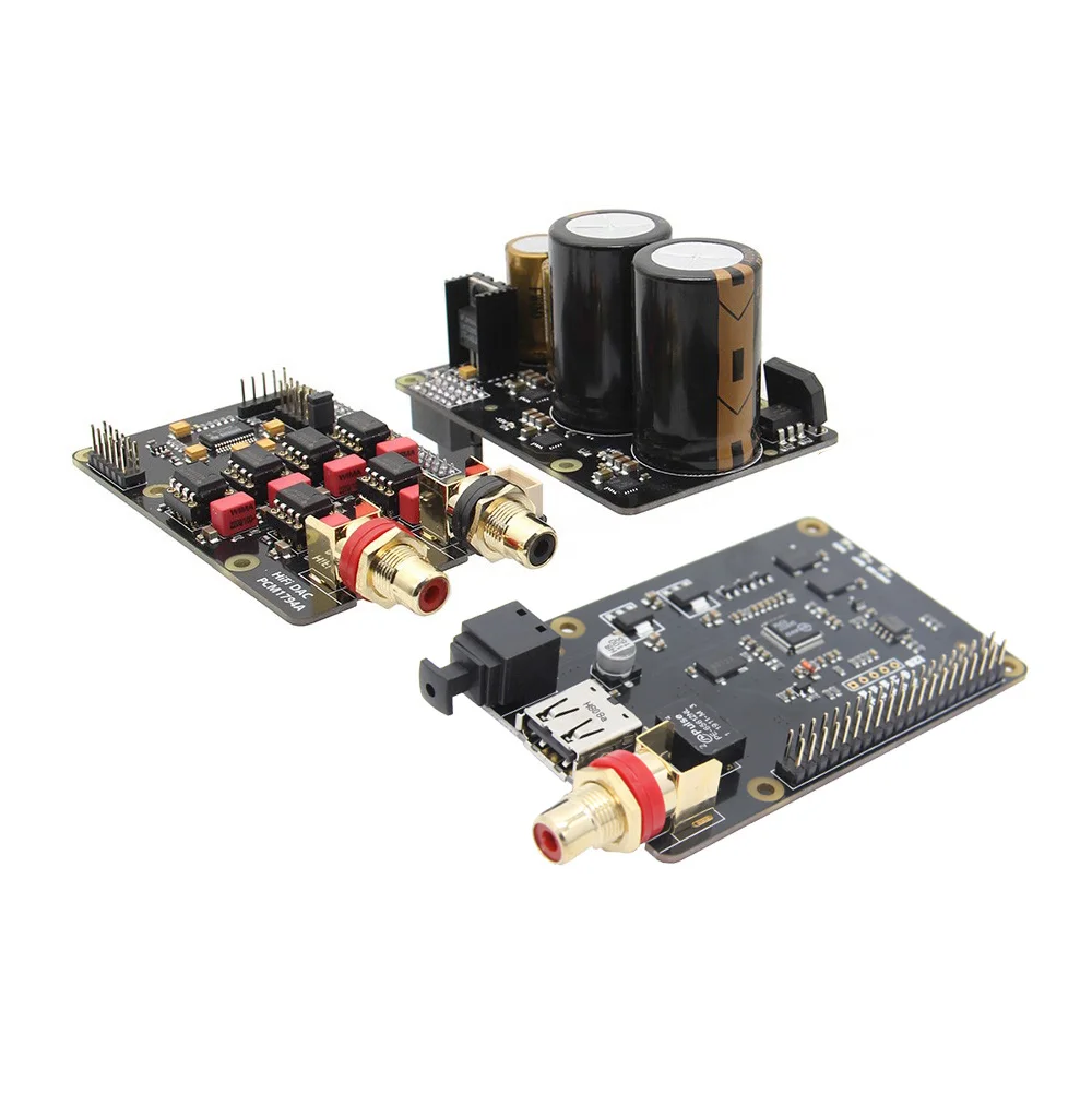 Raspberry Pi Kit X10 Hi Fi аудио комплект B DAC Плата расширения + плата электропитания для PWR 3