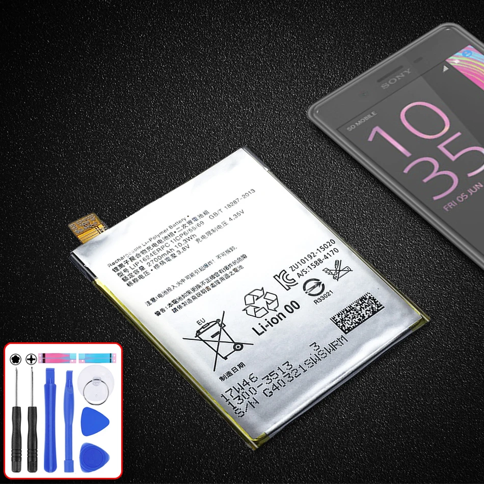 Литий полимерные аккумуляторы для SONY Xperia X Performance F8132 2700 мАч аккумулятор сотового