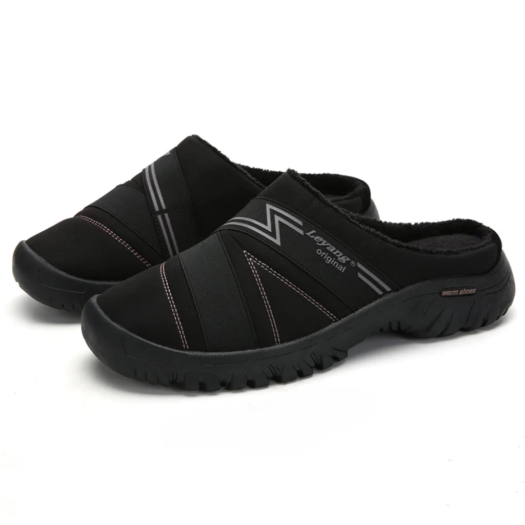 Large Size Couple Slippers Warm Cotton Winter Slippers Flat With Non-Slip Autumn Slippers Casual Sneakers For Man erkek ayakkabi