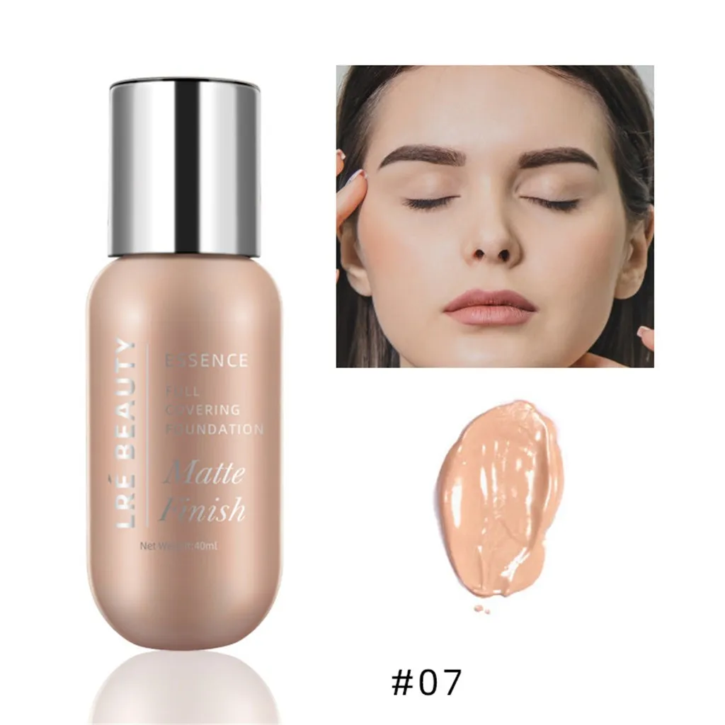 

40ML Perfect Beauty New 30ml Foundation Soft Matte Long Wear Oil Control Concealer Liquid Foundation Cream Fashion Makeup Womens