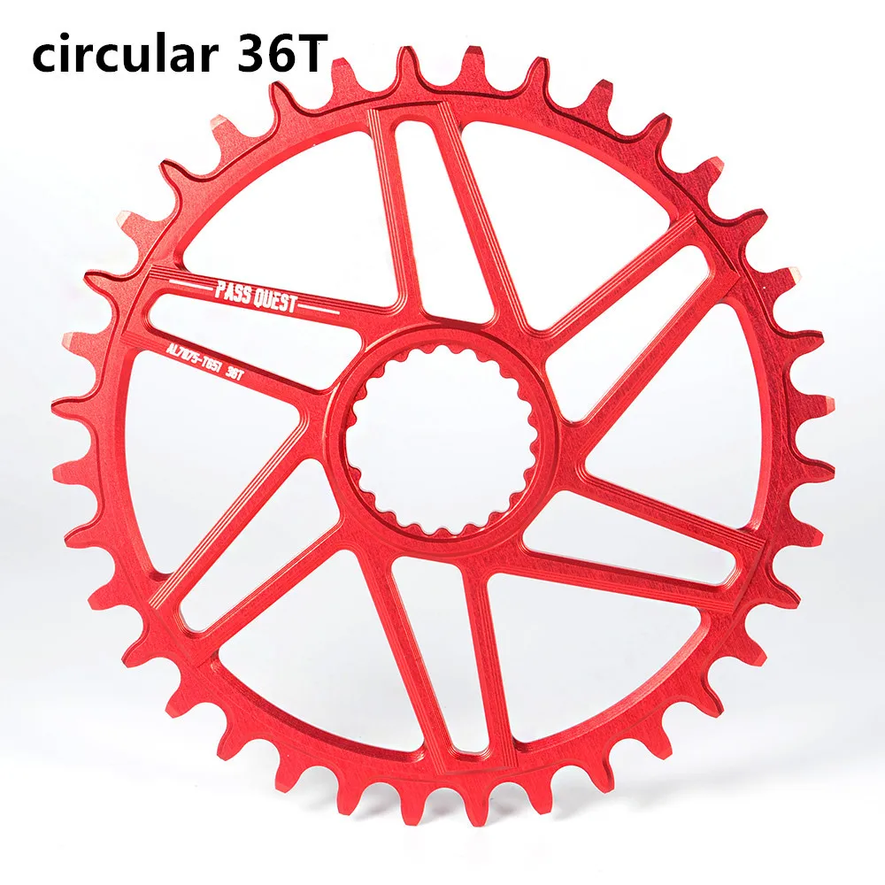 REDcircular36T Прямое Крепление передняя Звездочка 32/34/36/38/40 т MTB узкая широкая цепь из колец цепь велосипедная Звездочка для deore xt M7100 M8100 M9100 SHIMANO 12S диаметра окружности болтов - Цвет: REDcircular36T