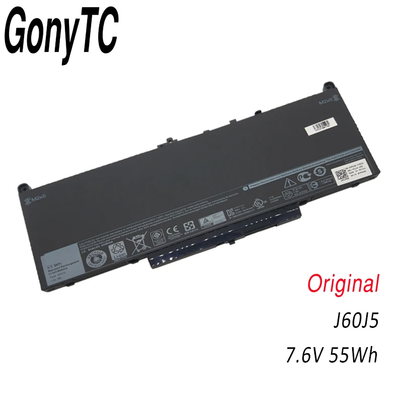 GONYTC 7,6 В 55Wh аккумулятор для ноутбука MC34Y 242WD 1W2Y2 J60J5 для ноутбука Dell Latitude E7270 E7470 - Цвет: Add Follow Get 1USD