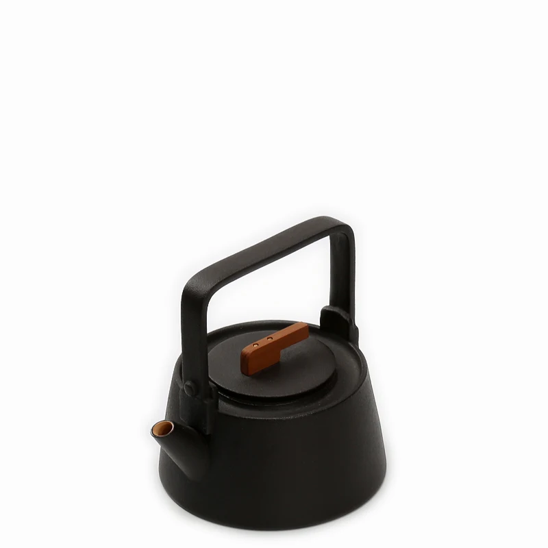 TANGPIN большие основные характеристики керамики чайник Китайский заварочный чайник посуда для напитков 900 мл - Цвет: Черный