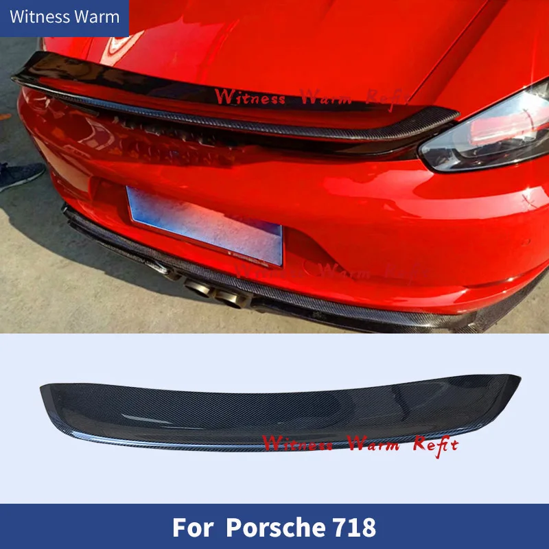 Задний спойлер для багажника из углеродного волокна крыло Porsche 718 Boxster convertible 2Door