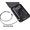 gun safe box  ammo metal case safes  lock box  ammo can  safebox  keybox portable strongbox boxes safety security key money car ► Photo 1/6
