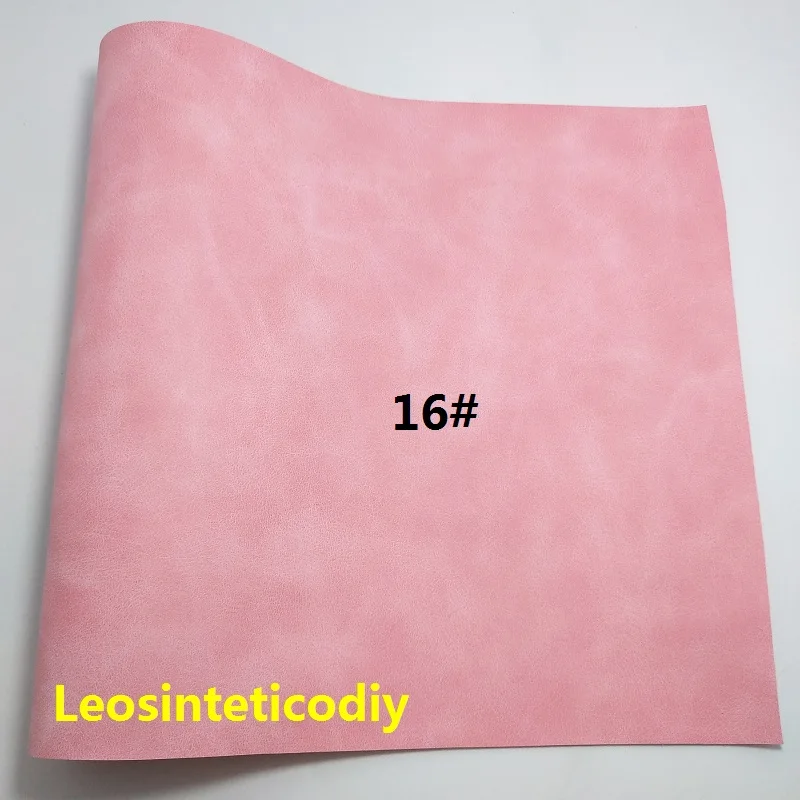 1 шт. 21X29 см розовая блестящая кожаная ткань из искусственной кожи для изготовления бантов и других аксессуаров 3S28C - Цвет: 16