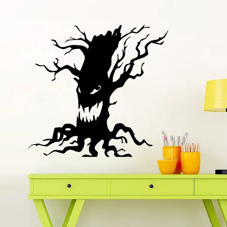 Magic Trunk Halloween Shop Glass Window Stickers Wall Stickers Halloween Trunk Decoration