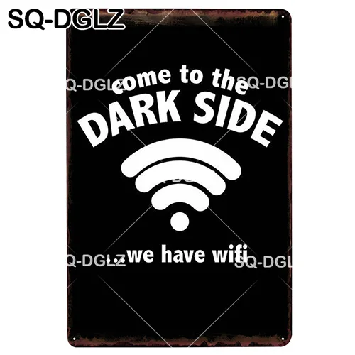 [SQ-DGLZ] без wifi табличка металлическая вывеска винтажный Бар Декор Оловянная вывеска винтажный Бар Декор металлическая доска для постера - Цвет: 1340