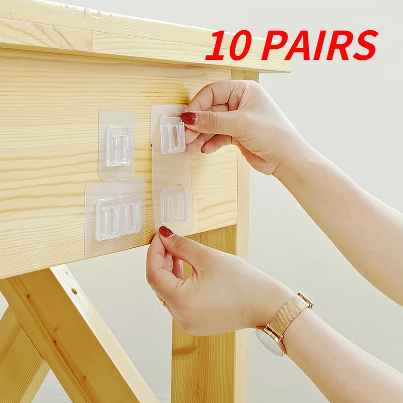 Double Sided Tape Wall Hanging Kitchen Bathroom Hook Hanger Strong Transparent Hook Sucker Wall Hanging Storage Rack Hooks Rails Aliexpress