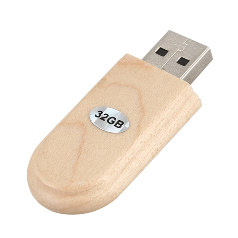 Деревянный USB 2,0 флэш-накопитель ручка хранения U диск с деревянный ящик Емкость: 8G