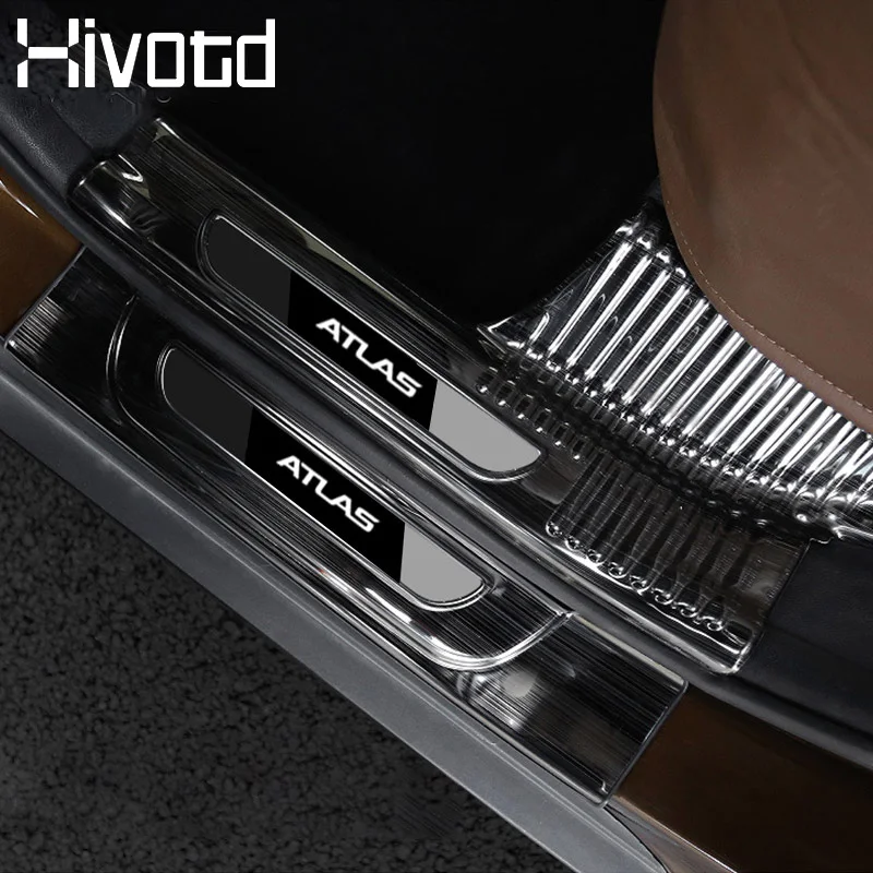 Hivotd для Geely Atlas Emgrand NL-3 Proton X70, аксессуары, отделка порога автомобиля, приветственные педали, защитные пороговые полосы ，автотовары аксессуары для авто