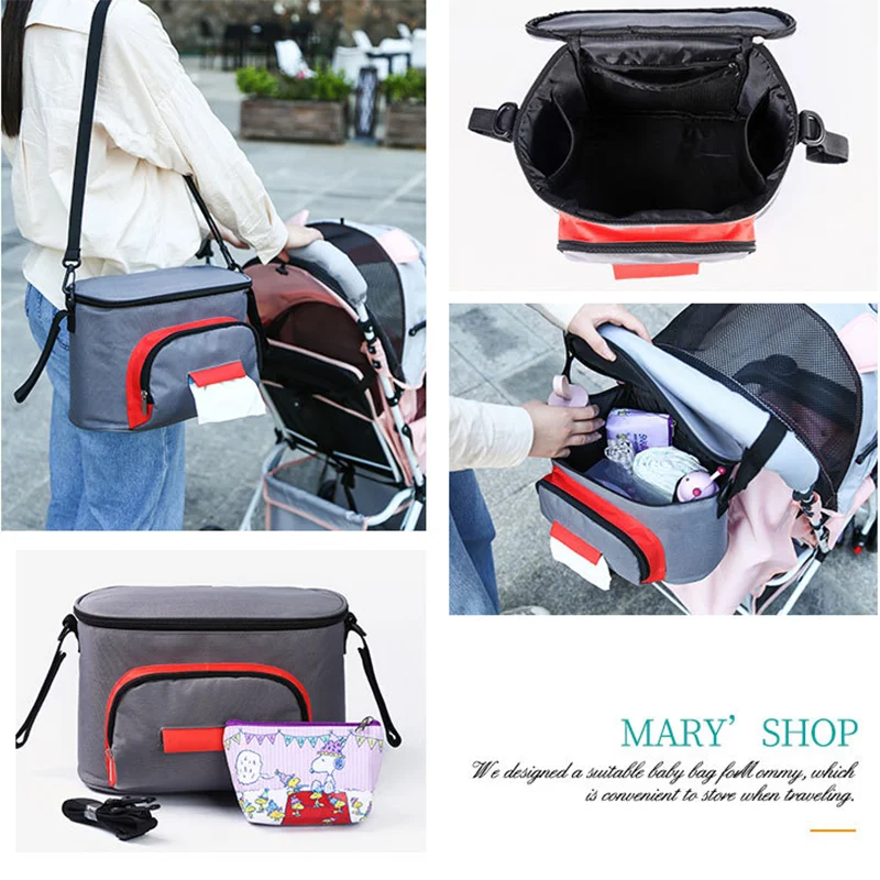 MissAbigale, сумка-Органайзер для детской коляски, сумка для детских подгузников, сумка для детской коляски, большая вместительность, аксессуары для коляски, сумка для подгузников