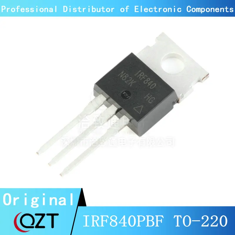 10pcs/lot IRF840PBF TO220 IRF840 840 TO-220 chip New spot 10pcs lot irf2807pbf to220 irf2807 2807pbf 82a 75v mosfet mosft to 220 new original good quality chipset