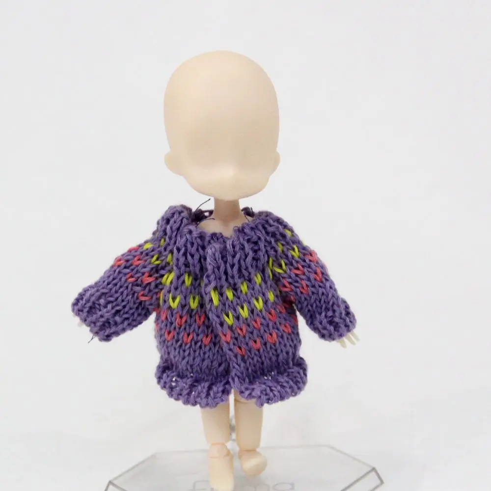 8 цветов, крутая 1/12 Одежда для куклы BJD, спортивная куртка, зимний свитер для Ob11, аксессуары для куклы, подарок