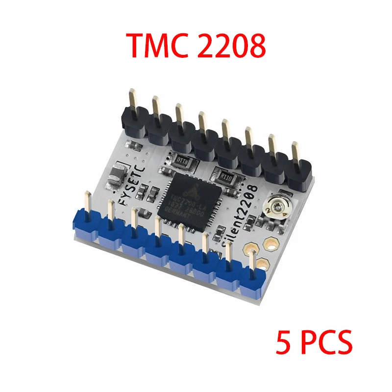 5 шт. аксессуары для 3D-принтера TMC2208 V1.2 шаговый двигатель привод немой пиковый ток 2A 256