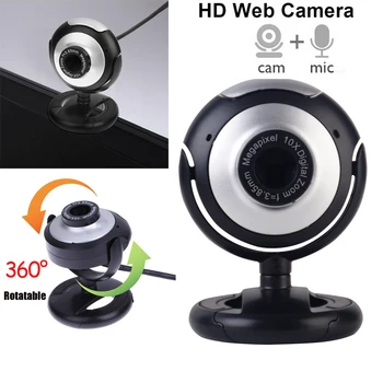 

New USB 2.0 Webcam Camera With MIC for Desktop PC Laptop MAC/XP/VISTA/WINDOWS 7 10 SKYPE Portable Computer Accessories