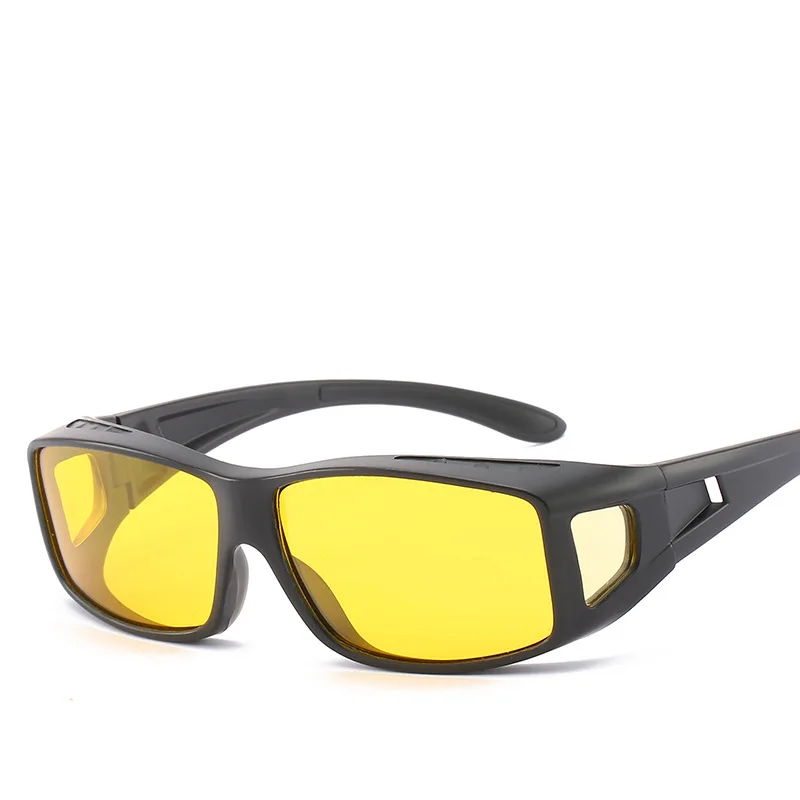 

Black Technology Night Vision Mirror Driver's Night Driving Glasses Yellow Polarizing Sunglasses