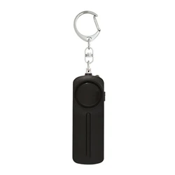Porte clés d'alarme personnel 130 DB, dispositif d'avertissement avec lumière LED, adapté aux femmes, aux enfants, aux personnes âgées et aux joggeurs 