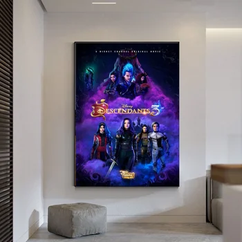 

2019 Descendants 3 movie Art canvas Poster Home Decor 12x18 24x36inch