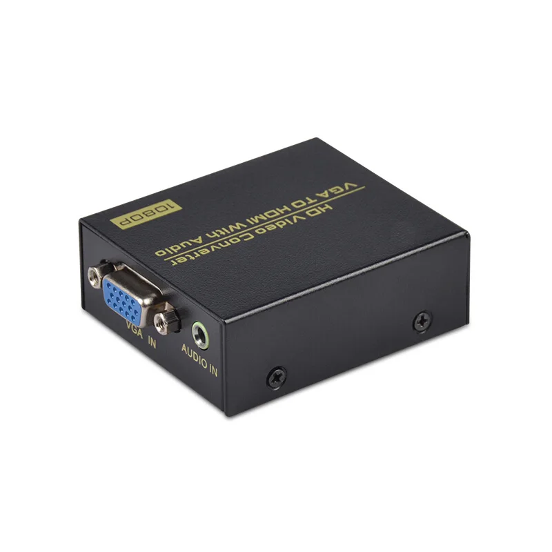 VGA audio to HDMI video converter audio sync output VGA input HDMI output computer monitor HD 2