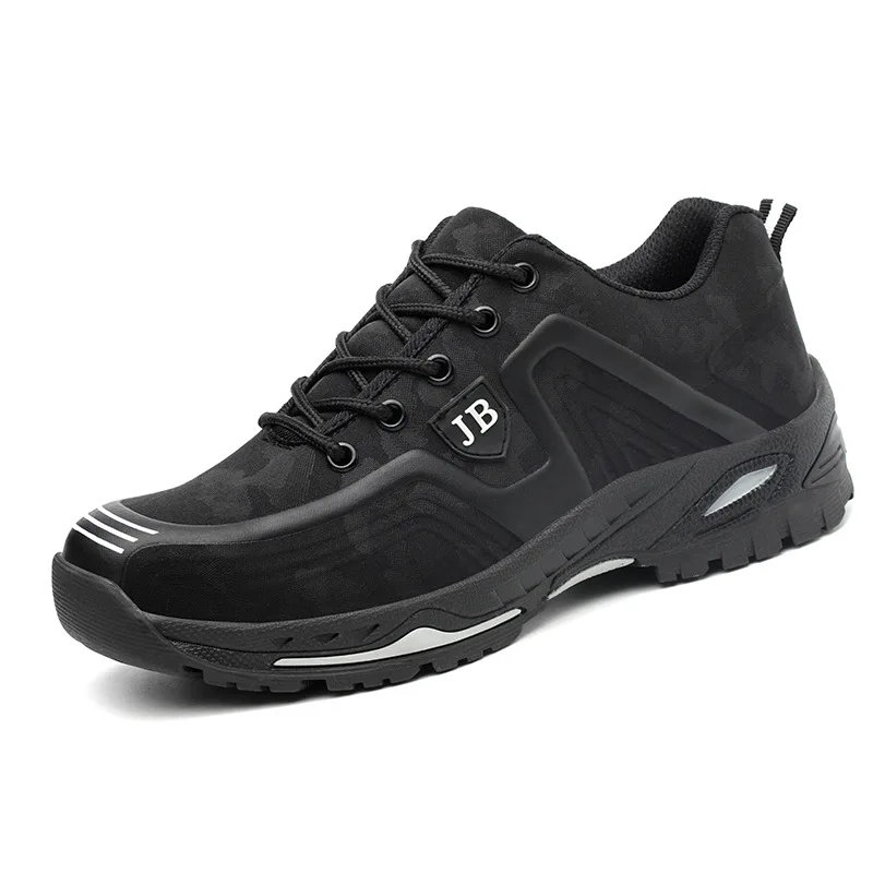 dark grey shoes Рабочая обувь, мужские кроссовки, защитная обувь со стальным носком, легкая неубиваемая обувь райдера, устойчивая к проколу, ботинки со стальным носком - Цвет: dark grey shoes