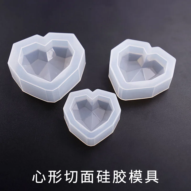 

SILIKOLOVE 3D Diamond Love Heart Shape Silicone Molds for Baking Sponge Chiffon Mousse Dessert Cake Molds Food Grade