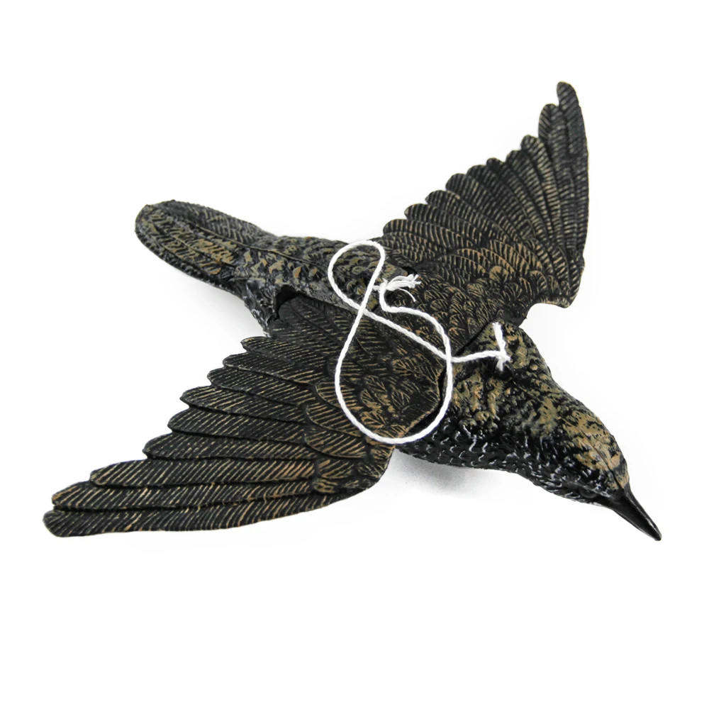 Guguluza 3/6 Pcs Plastic Starling Decoy Home Garden Fake Bird Hunting