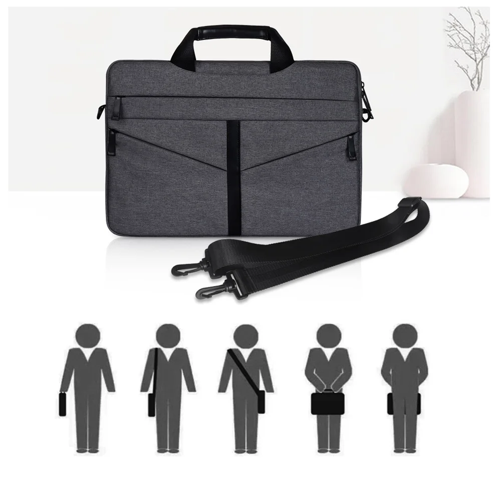 Универсальная сумка для ноутбука 13 13,3 14 15 15,4 15,6 дюймов, сумка-мессенджер для ноутбука, сумка на плечо, портфель, чехол для Macbook hp DELL