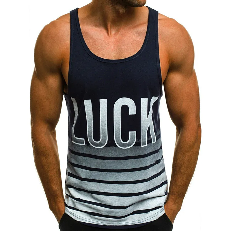 zangqin-se Nice New Fashion Print Sleeveless Shirt Vest Men Basketball Vest Fitness Shirt Vest Men Clothing - Цвет: zangqin-se