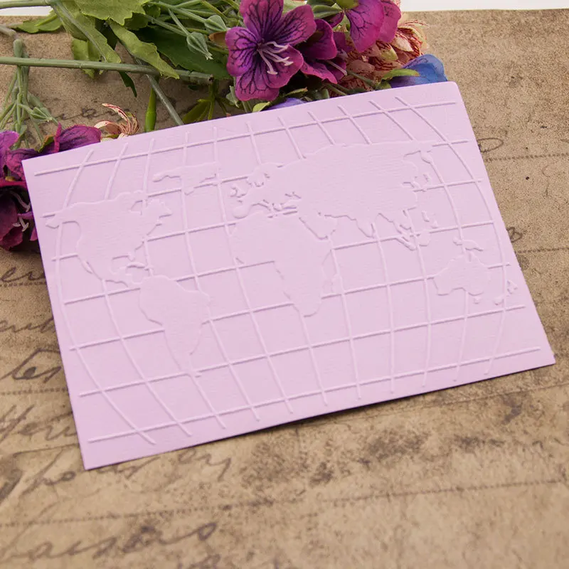 DIY пластиковая вогнутая выпуклая рельефная карта земля шаблон папка ручной работы Инструменты для скрапбукинга поставка