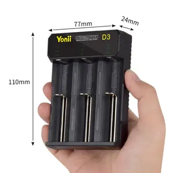 

Battery Charger USB Independent Smart Charging Dock for Rechargeable Batterie Li-ion 18650 26650 16340 18500 18350 17670