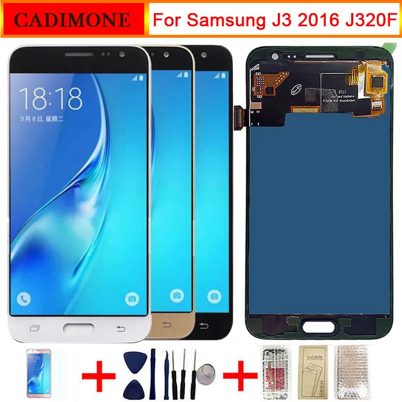ЖК-дисплей для samsung Galaxy J3 2016 дисплей J320 J320F J320M J320Y кодирующий преобразователь