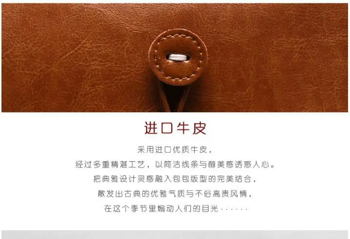 New Korean Version of Oil Wax Cowhide Small Square Bag Retro Leather Simple Women's Single Shoulder Bag