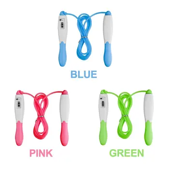 

Counting Skipping Rope Jump Ropes Sports Fitness Exercise Tool Fast Speed Counting Jump Skip Rope Skipping Wire Blue Green Pink