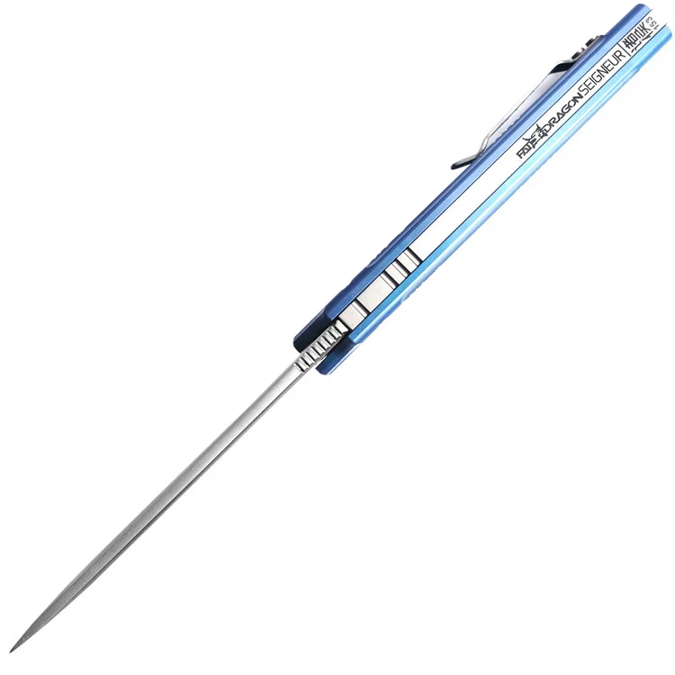 FATDRAGON SEIGNEUR CPM-154/s35vn лезвие шарикоподшипник титановая ручка Флип складной Кемпинг Охота Карманный TC4 Фруктовый Нож EDC инструмент