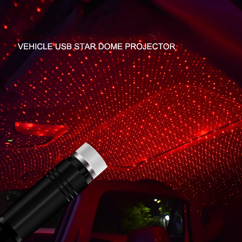 Us 3 59 45 Off Car Convenient Usb Star Ceiling Light Laser Projection Lights Ambient Atmosphere Galaxy Christmas Interior Decorative Light On