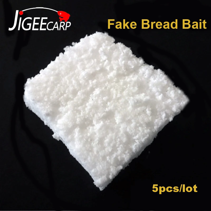 

JIGEECARP 5pcs Carp Fishing Artificial Soft Bait Sliced Buoy Float Fishing Lures Fake Bread Tackle For Carp Coarse Fishing