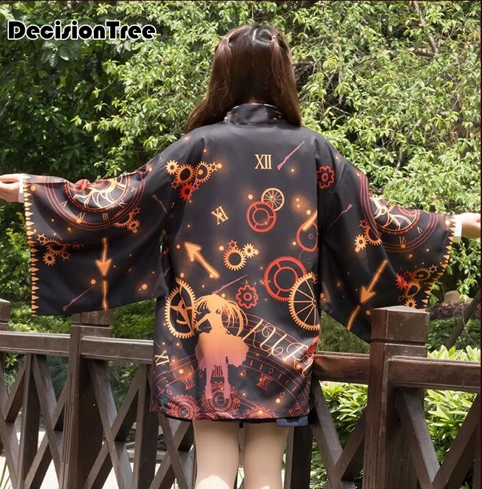 kimono samurai costume streetwear plus haori asian clothes yukata men women cardigan traditioanl japanese clothing
