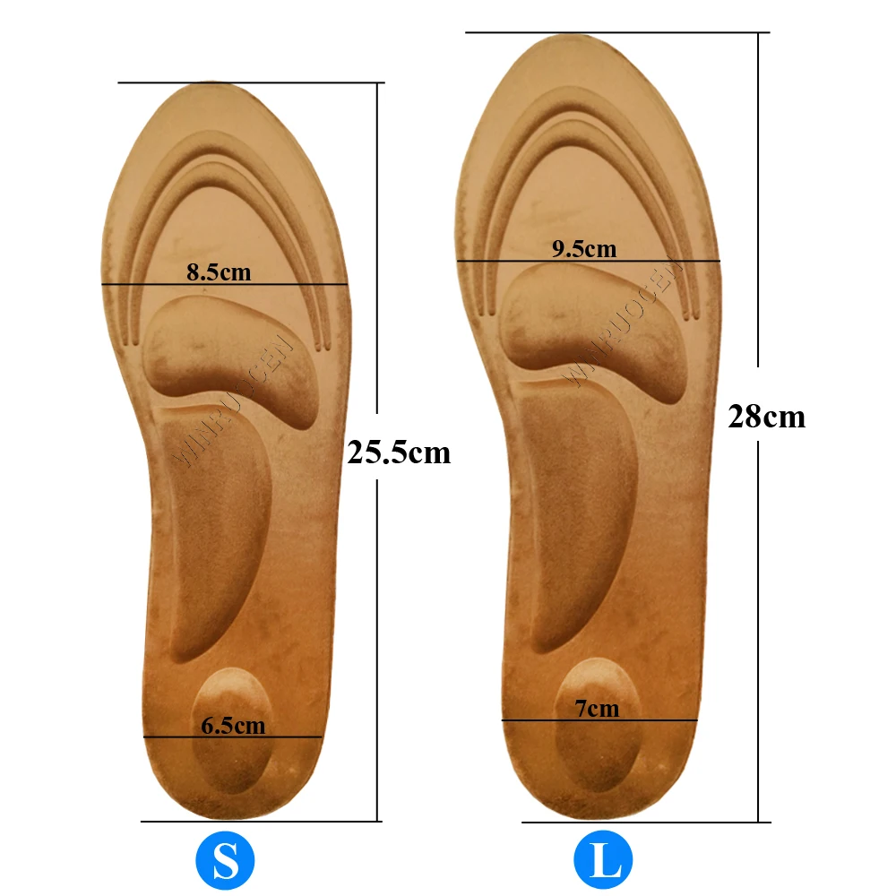 4D пены памяти теплые ортопедические стельки супинатор ортопедические стельки для обуви плоскостопие Ноги Уход подошва обуви ортопедические подушки