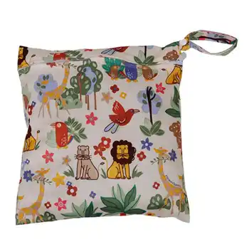 

Baby Infant Waterproof Zipper Reusable Cloth Diaper Bag