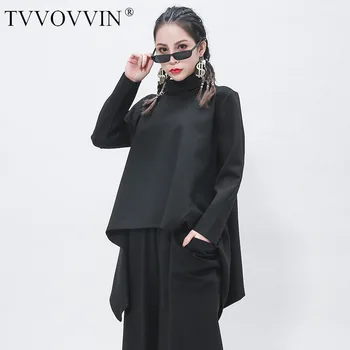 

Korea 2020 New Spring Turtleneck Solid Color Pullover Sweatshirt Women Streetwear Loose Casual Batwing Sleeve Tops Tide Y118
