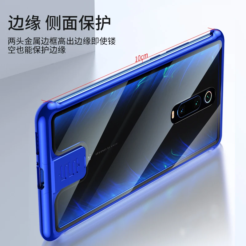 Тонкий Бескаркасный металлический чехол для телефона Xiao mi Red mi K20 Pro, чехол K20Pro из закаленного стекла, чехол для Xiaomi mi 9 T, металлический бампер